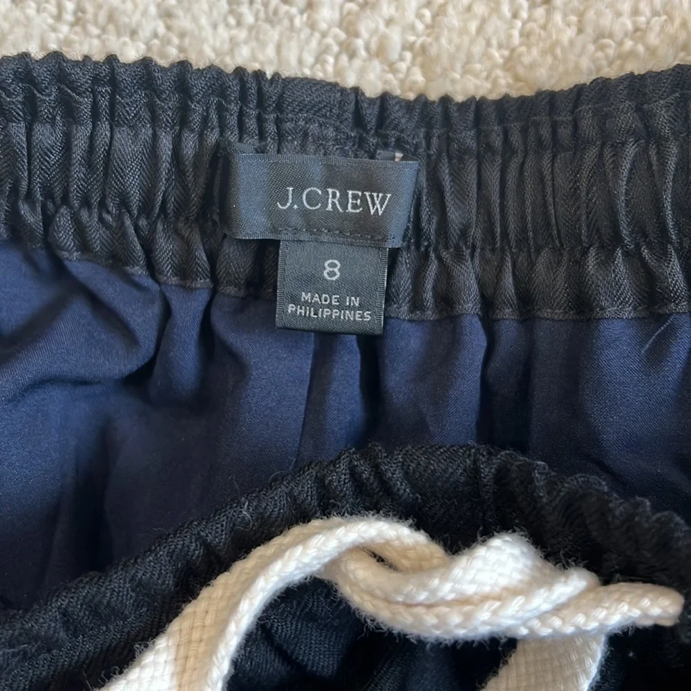 J. Crew Tie Waist Straight Leg Pant Size 8